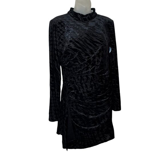 Dress The Population FAWN Velvet Burnout Mini Dress Size M/L New $258 - Picture 4 of 11